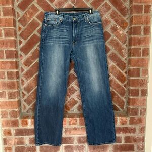 Lucky Brand Mens Jeans Size 36 Blue Denim Ashbury 161‎ Jean Straight Pockets